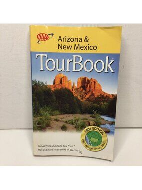 AAA Arizona New Mexico TourBook 2004 Edition Travel Guide Valid January 2005